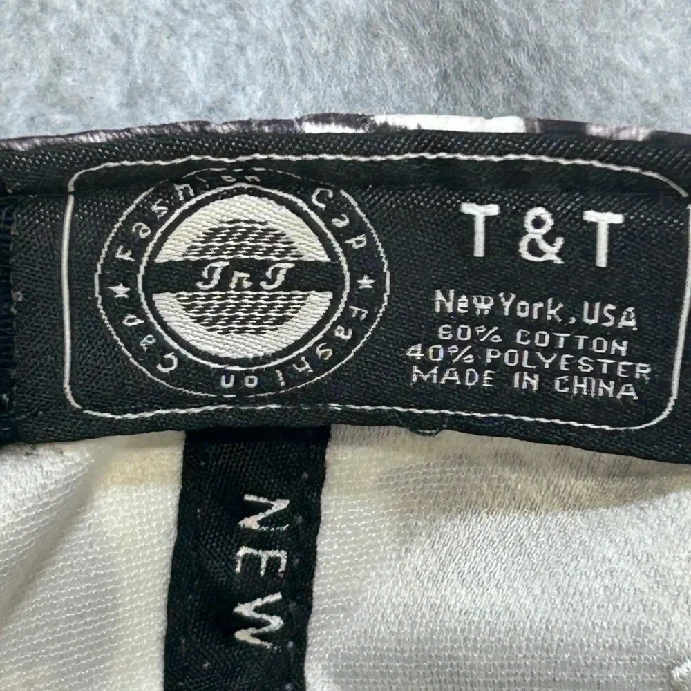 New York Men Maroon T&T Snapback Hat All Over Money Print Embroidered OS